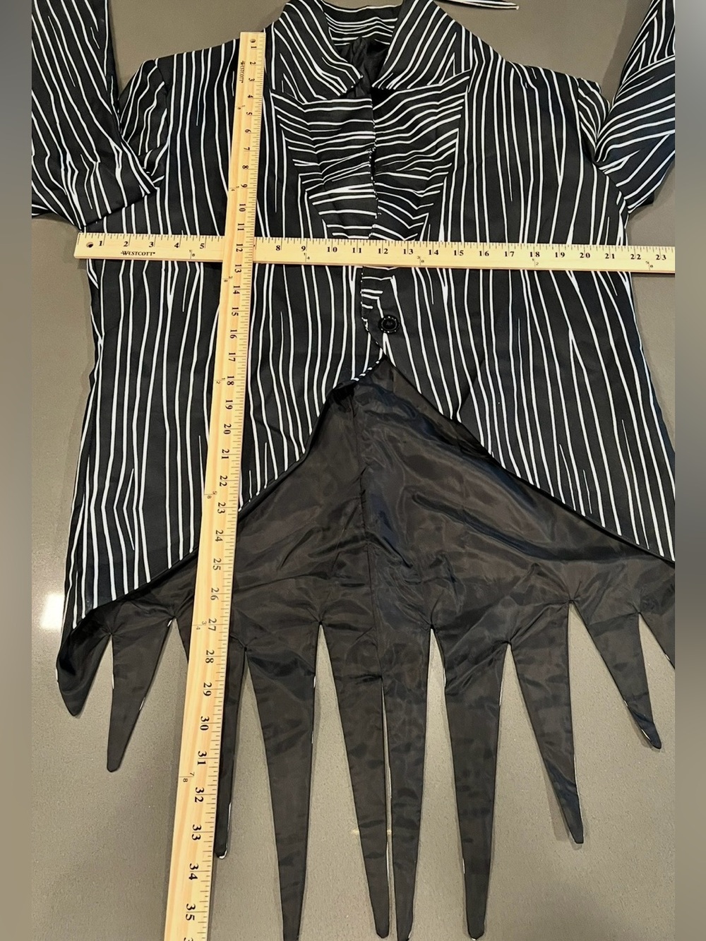 Nightmare Before Christmas Jack Skellington Costume Jacket Medium Halloween - Picture 5 of 6